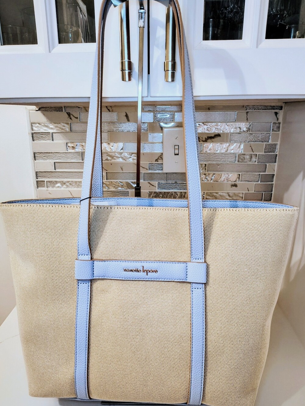 NWT 5fer Nanette Lepore Tote,  Crossbody, Wristlet, Change Purse & Bag Charm GHW